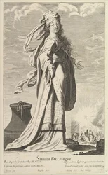 Delphic Sibyl、ca。 1635. 作成者: ジル・ルスレ、エイブラハム・ボッセ。
