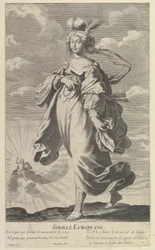 ヨーロッパのシビル、約。 1635. 作成者: ジル・ルスレ、エイブラハム・ボッセ。