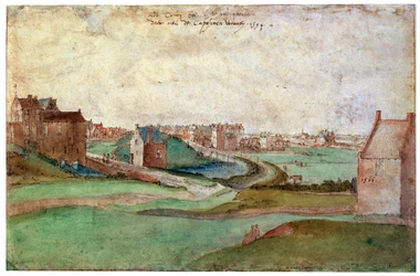 アントワープの近くの風景、1566年。