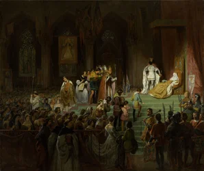 コインブラ大聖堂における亡きイネス・デ・カストロの戴冠、1827-1828年。
