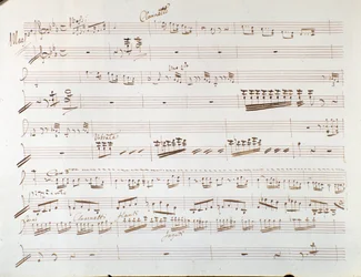 ジョアキーノ・ロッシーニ作曲「シンデレラ」の交響曲のバイオリンの楽譜のページです。