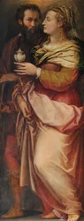 ジョルジオヴァザーリと妻のニコッローザバッチー、c。 1565年