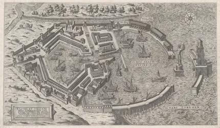 ローマの素晴らしさの鏡: ローマ港、1581., 1581.