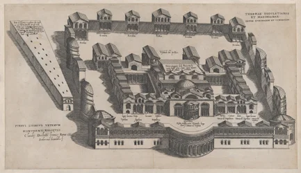 ローマの素晴らしさの鏡: ディオクレティアヌスの浴場、1582., 1582.