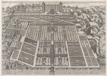 Speculum Romanae Magnificentiae:チボリの宮殿と庭園、1581年、1581年