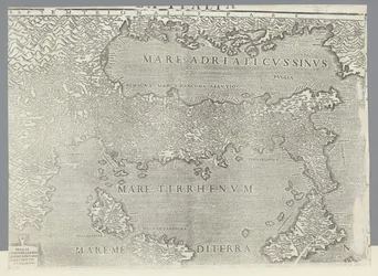 イタリアの地図