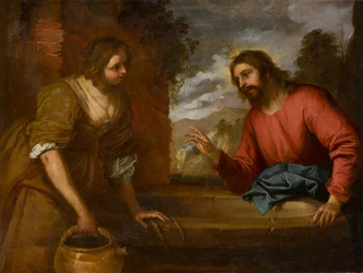 キリストとサマリアの女、1635年頃（キャンバスに油彩）