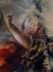 トビアスを祝福する天使の腕（『トビアスの結婚』より、右部分の詳細