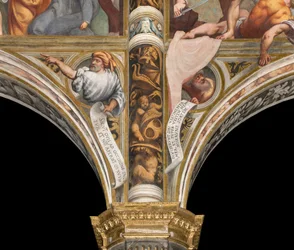 中央身廊、第1・第2スパン南側のプルーム、ILポルデノーネ、預言者のいる胸像