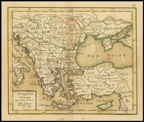 1762年 地図 - ヨーロッパ・トルコ