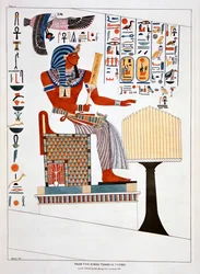 テーベの王の墓からの壁画、1820