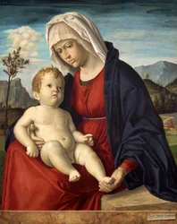 「処女と子供」、c1500。