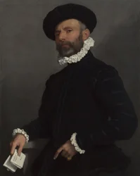 手紙を持った男の肖像LAvvocato、c。 1570
