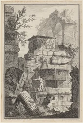 古代の建物の遺跡