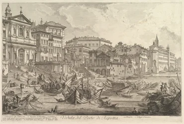 ポルトディリペッタと呼ばれるリペッタ港の小さな港。 1753。