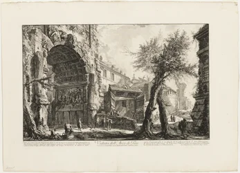 Vedute di Roma (Views of Rome) からのティトゥスの凱旋門の眺め