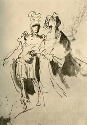 兵士と女性、18世紀初頭から半ば、1928