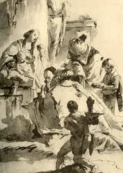 マギの礼拝、c1745、1928