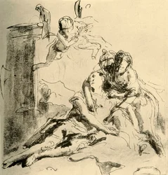 アンジェリカはメドールの傷、c1757、1928
