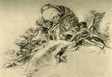 父と天使の神、c1754、1928