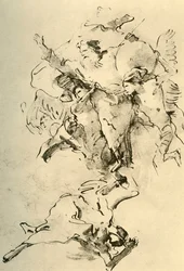 天使に囲まれた父なる神、1758-1759、1928