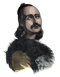 マルコス・ボツァリス（マルコ・ボツァリス）1788年から1823年までのギリシャ独立戦争の将軍であり英雄 - ジョヴァンニ・ボッジの彫刻