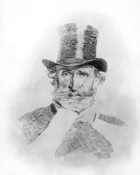 ジュゼッペ・ヴェルディの肖像（Roncole Verdi