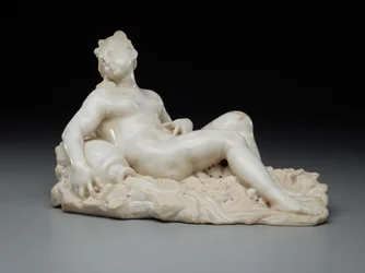 リクライニングウーマン、c.1700