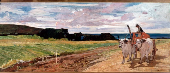 鋤と牛 - 絵画