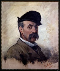 59歳の時の自画像（絵画