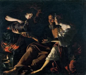 ロトと彼の娘、1617年。