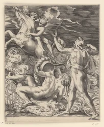 ヘラクレスがケンタウロスのネッススを殺す ヘラクレスとの情景 (シリーズタイトル)