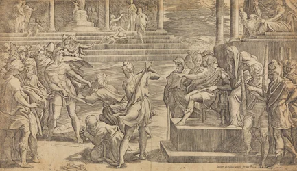 聖ペテロと聖パウロの殉教、カリフォルニア州。 1527年。