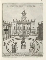 カピツール テ ローマ 現代の国会議事堂 (オブジェクトのタイトル) Moderne en antieke Monuments en bouwwerken in Rome (シリーズタイトル) ローマのアルマ市の古代と現代の建物の装飾品（シリーズタイトル）