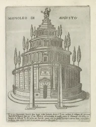 ローマのアウグストゥス廟 Mausoleo di Augusto (オブジェクトのタイトル) ローマの近代および古代のモニュメントと建造物 (シリーズ タイトル) ローマの装飾作品 (シリーズ タイトル)