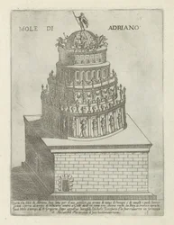ハドリアヌス廟 Mole di Adriano (オブジェクトのタイトル) ローマの近代および古代のモニュメントと建造物 (シリーズ タイトル) ローマの装飾作品 (シリーズ タイトル)