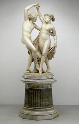 Zephyr Dancing with Flora、1870（大理石）