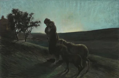 Le due madri二人の母親、1884-1886年。
