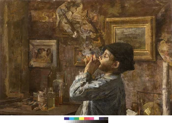 私も画家、ディレタンテ、または画家のスタジオ、1885年