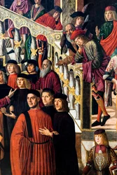 十字架の聖遺物によるベンヴェグヌード・ダ・サン・ポロの娘の奇跡的な癒し 1502年頃（油彩・カンヴァス）