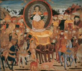 Le triomphe de la gloire - The Triumph of Fame - (Lo Scheggia) Giovanni di Ser Giovanni (1406-1486)の作品。パネルにテンペラ