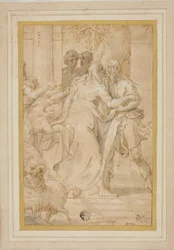 黄金の門でのヨアヒムとアンナの出会い