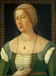 若い女性の肖像、c。 1508年。