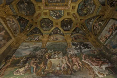 アモールとプシュケの部屋からのフレスコの詳細、1562年-1534年