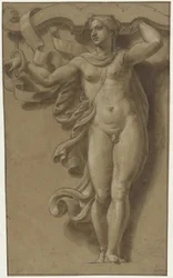カリアティードとしての雌雄同体 Hermaphroditus als kariatide