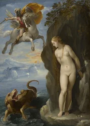 アンドロメダを救うペルセウス