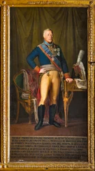 ニッコロ・フィランジェリ王国中将の肖像（キャンバスに油彩）