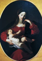 ジュゼッペ・バッツァーニ（1690-1769）の「子連れの聖母」。