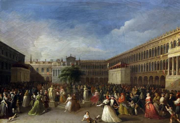 1797年6月4日、1797年にサンマルコ広場に建てられた自由の木。