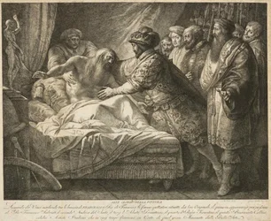 絵画の寓意レオナルド・ダ・ヴィンチの死、c。 1790年。